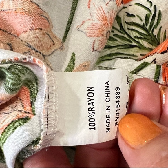 Petal & Pup Orange Floral Halter Cut Out Maxi Dress size 8 - Picture 12 of 12